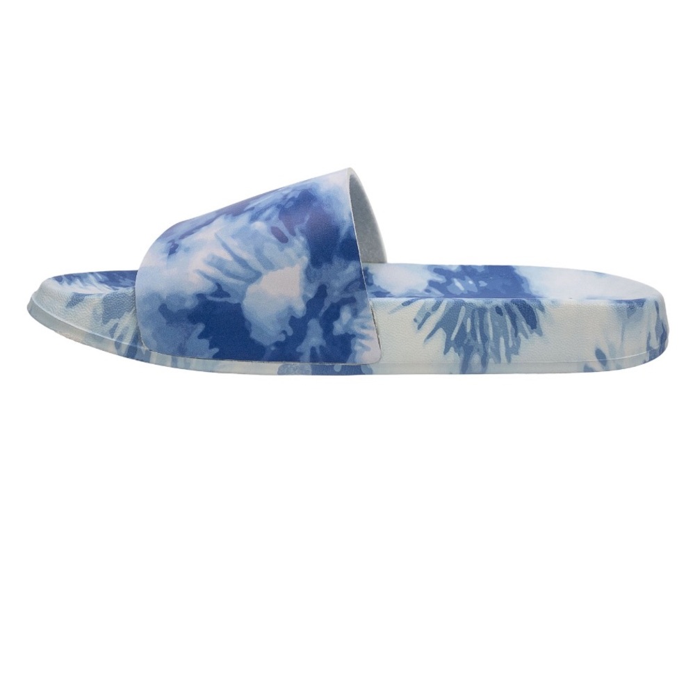 Time and Tru Women's Pool Slide Blue tie dye